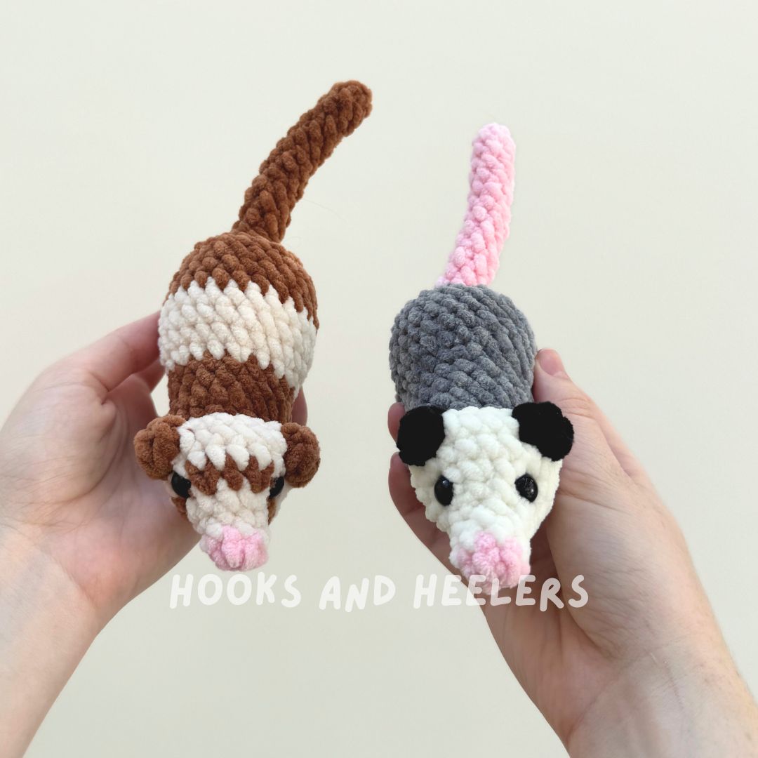 No-Sew Ferret & Opossum PDF PATTERN