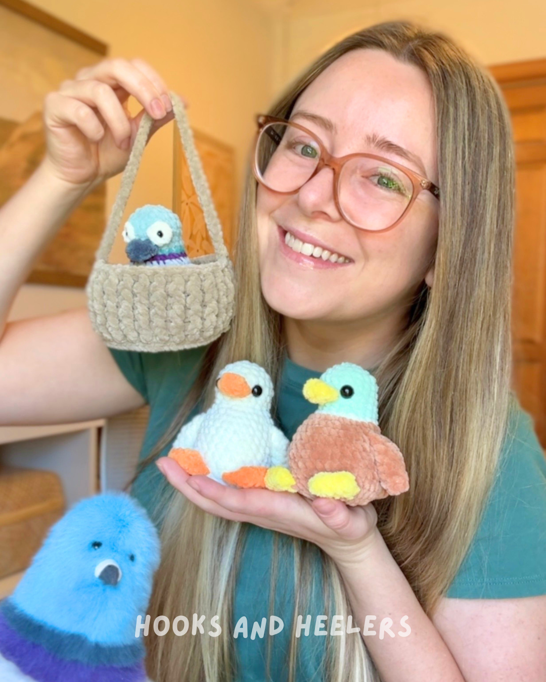 No-Sew Basket Birds PDF PATTERN