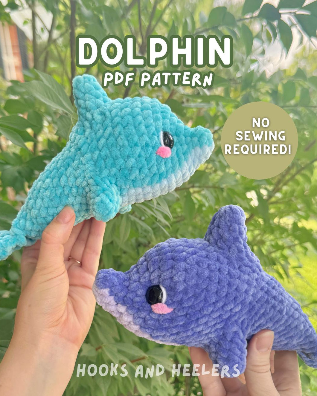 No-Sew Dolphin PDF PATTERN