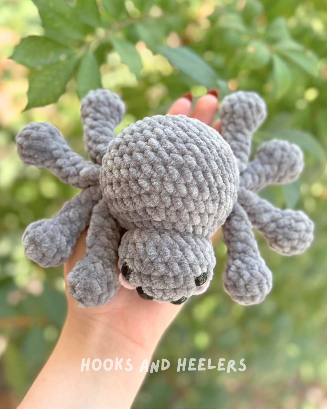 No-Sew Splooting Spider PDF PATTERN