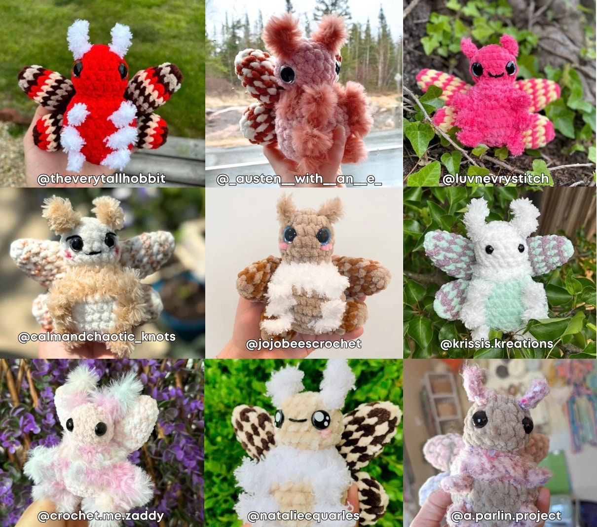 Monty the Moth PDF PATTERN