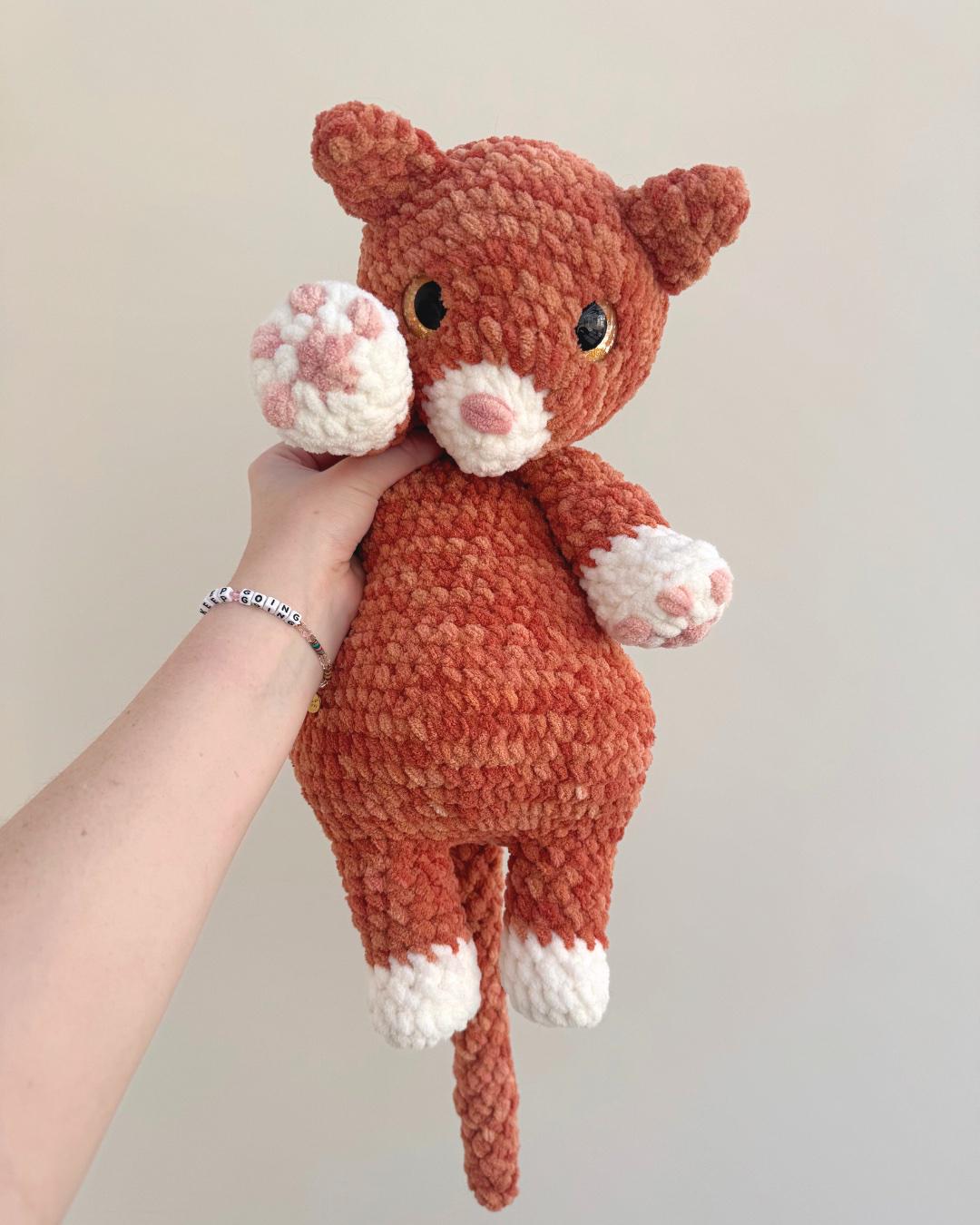 No-Sew Cuddly Cat PDF PATTERN