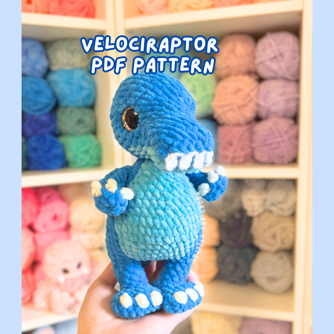 Standing Velociraptor PDF PATTERN