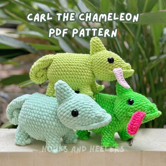 Carl the Chameleon PDF PATTERN