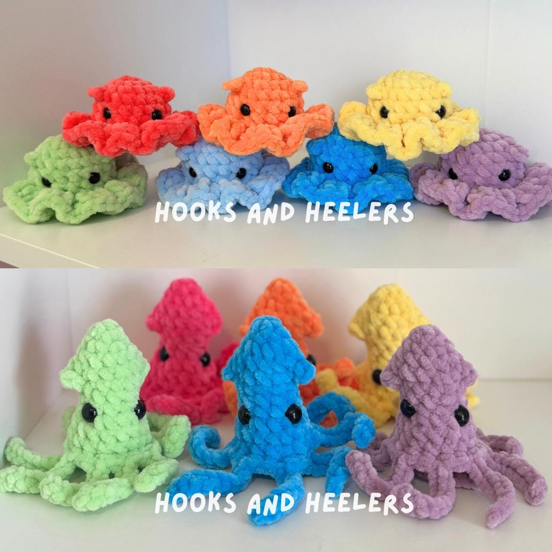 No-Sew Deep Sea Creatures PDF PATTERN